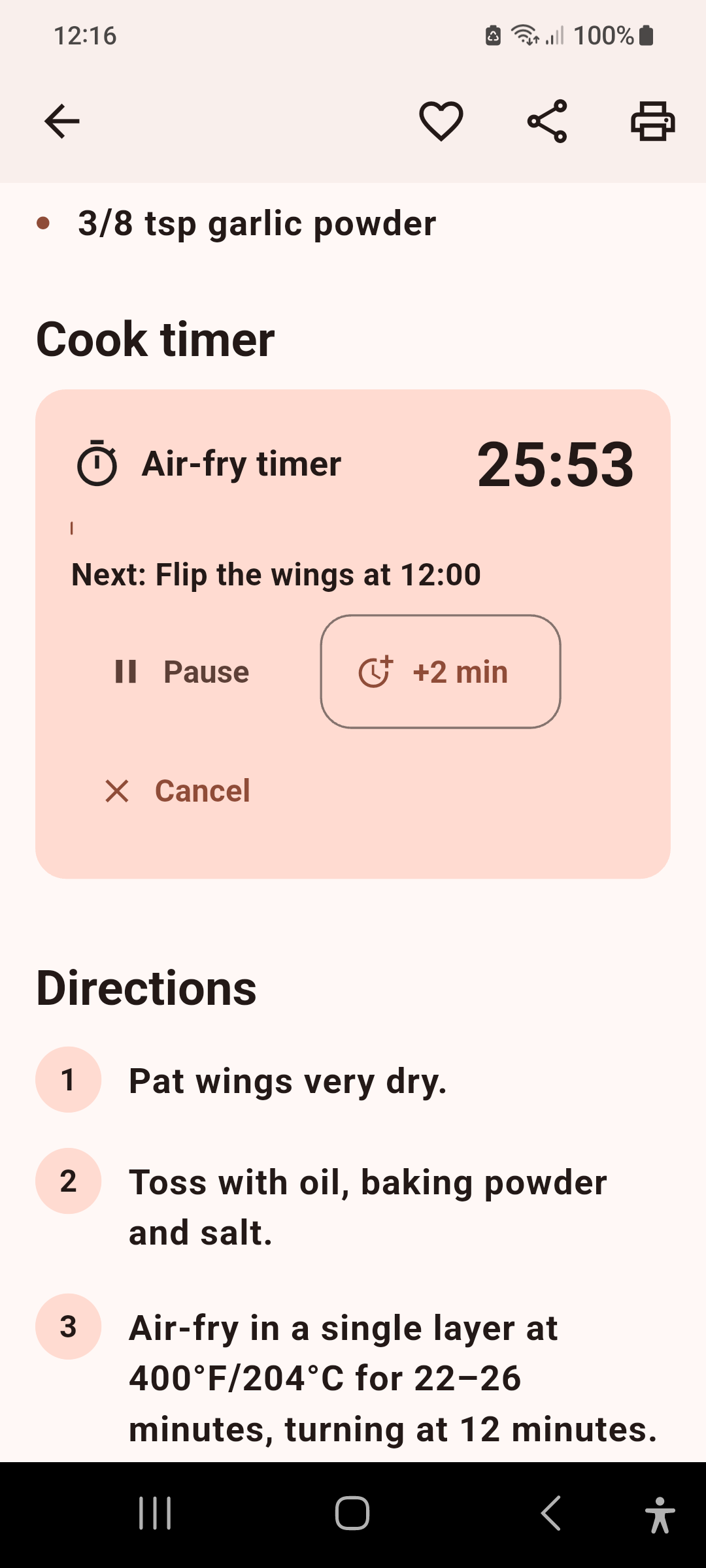 Wings of the World — działający minutnik frytkownicy z instrukcjami